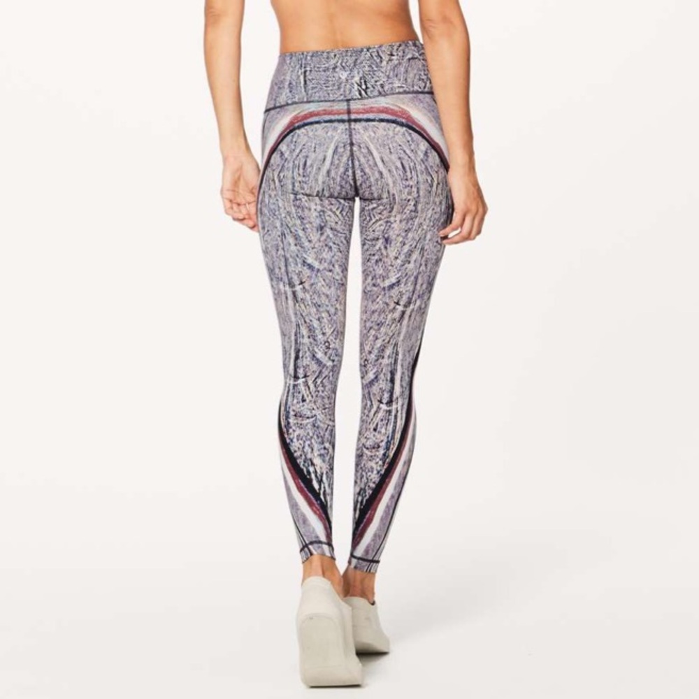 Lululemon Full Length High-Rise Nulux Wunder Under Polychromatic Multi Black